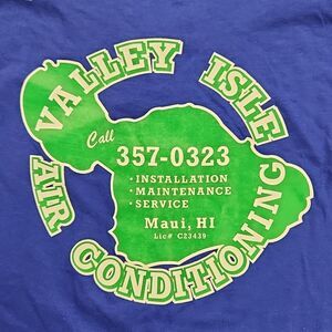 Valley Isle Air Conditioning Maui Hawaii T-shirt XL NWOT